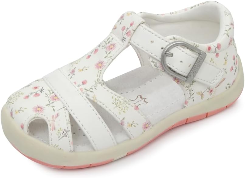 Toddler Girls Fisherman Buckle Sandals - Comfortable Summer Sandals with Closed Toe & Adjustable Strap for Daily Wear & Outdoor Play