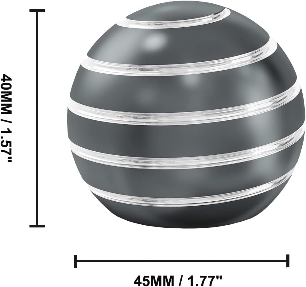 Kinetic Spinning Toys, Desktop Toys for Office for Adults, Cool Fidget Toys and Gadgets, Sensory Fidget Toy for Kids Party Favors, Stocking Stuffers (1.77", Gray)