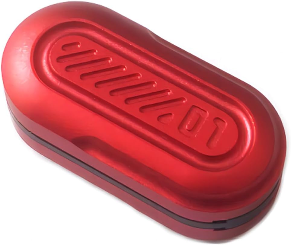 Fidget Slider EDC Adult Metal Fidget Toys ADHD Tool Anxiety Stress Relief Toys Fun Office Desk Toys Gifts for Boyfriend and Father (Red)