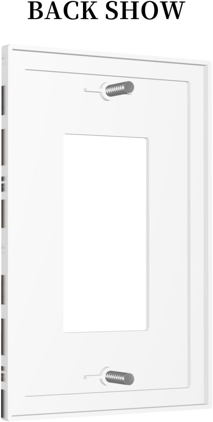 Decorative Outlet Covers Rustic Cowhide Highland Cow Milk Cow 1 Gang Single Rocker Light Switch Cover Plate Wall Plates Gfci Faceplate For Farmhouse Home Decor