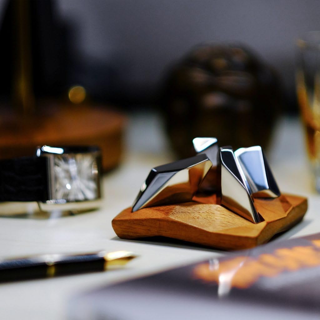 Stylish Handcrafted Art, a Stacking Puzzle, a Brain Teaser, and a Fidget Toy! We Heard Your Comments, so we Added Stacking Videos, Other Information, and Changed The Price!