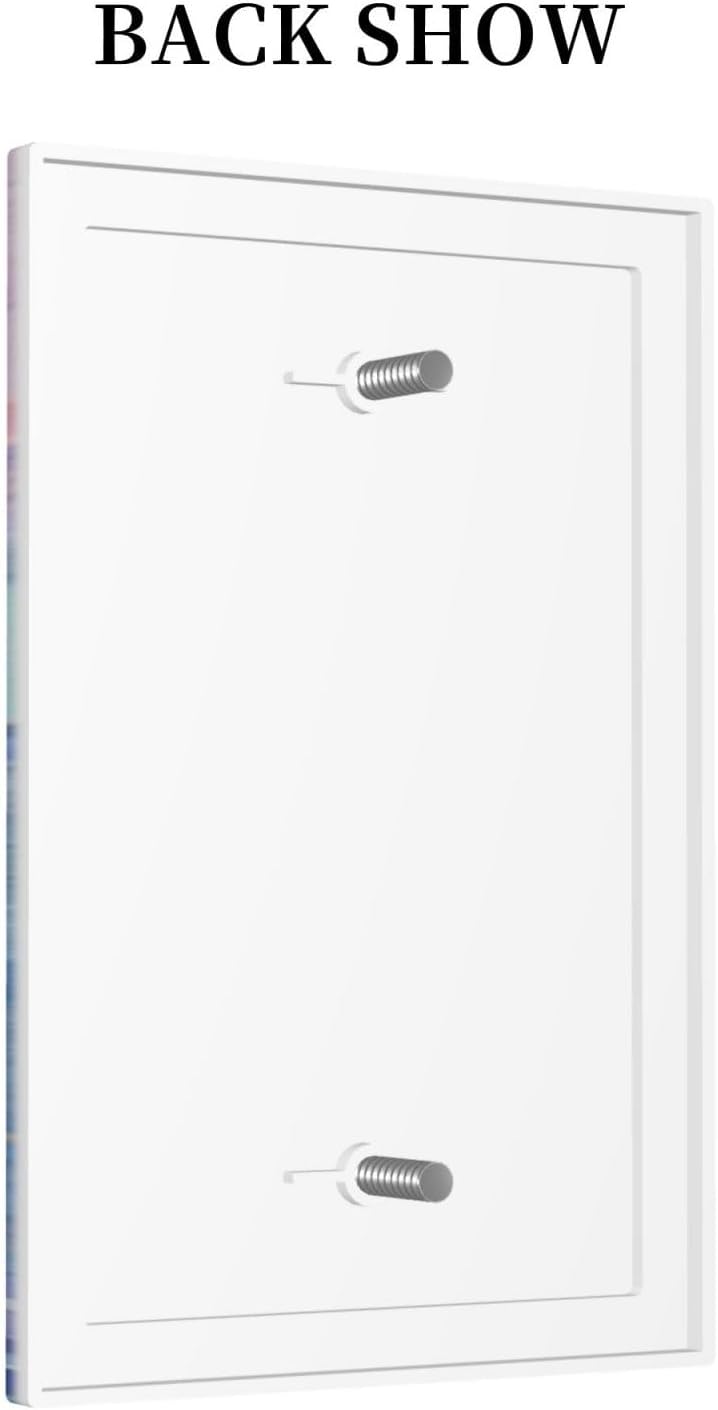 Turtle Coral Fish Watercolor Colorful Underwater World Light Switch Cover Plate 1 Gang No Device Blank Electrical Wall Plates Faceplate Decorative Switch Plate for Kids Room Home Decor