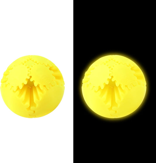 MerryXD Gear Ball Fidget Toy,GearSphere Desk 3D Printed Perfect for Stress and Anxiety Relaxing Fidget Toy Gear Fidget Sphere Activity Gear Ball for Adults Grow in The Dark Yellow