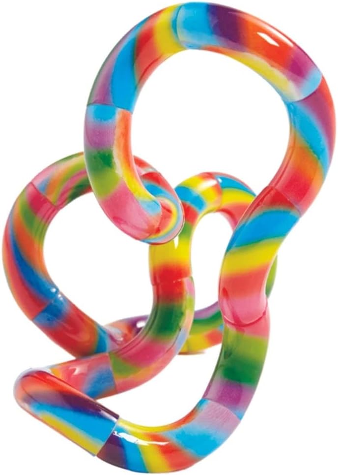 Tangle Jr. Masterpiece 3-Pack Porcelain,Mache,Lollipop Artistic Pattern for Unique Fidget Experience - Fidget with These tangles at Work or School - Twist Fidget Toy for Kids and Adults - Desk Toy
