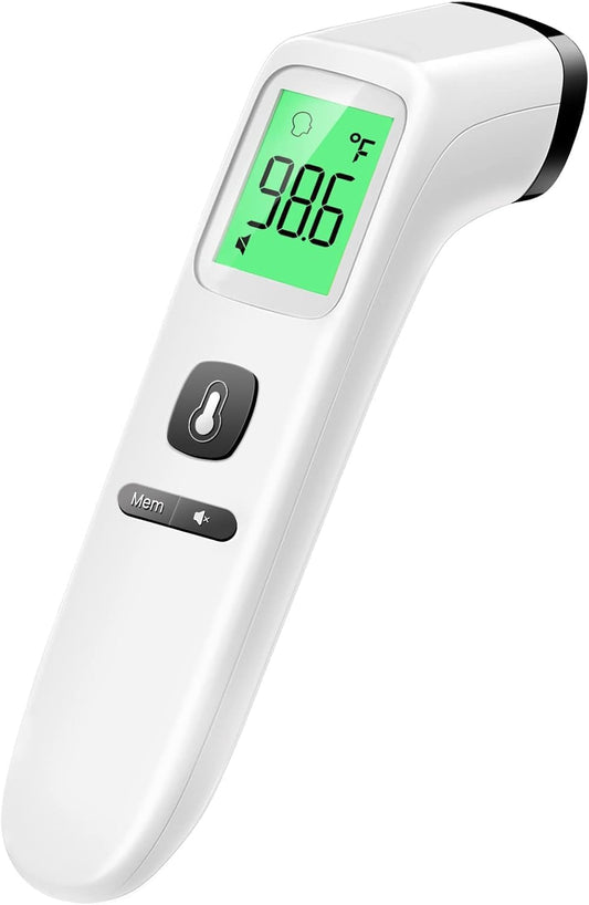 No-Touch Thermometer for Adults and Kids, Digital Accurate Baby Thermometer with Fever Alarm, 1 Second Fast Result, Easy to use, 2 in 1 Mode