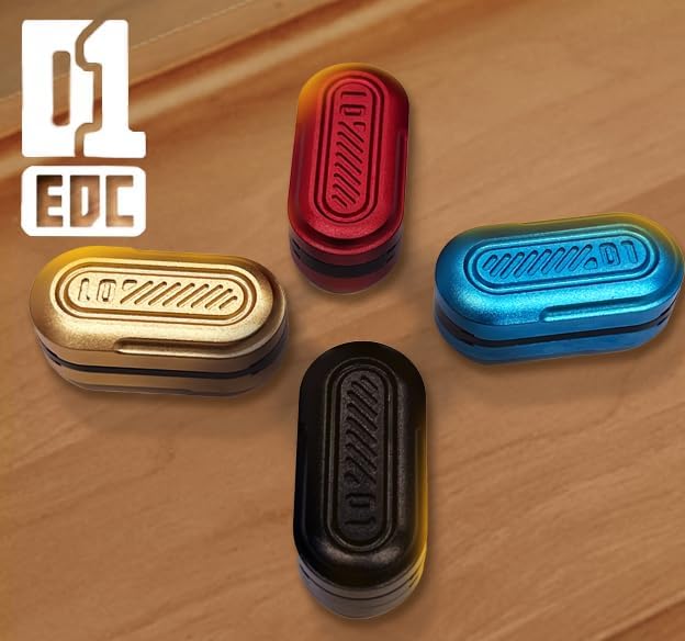 Fidget Slider EDC Adult Metal Fidget Toys ADHD Tool Anxiety Stress Relief Toys Fun Office Desk Toys Gifts for Boyfriend and Father (Red)