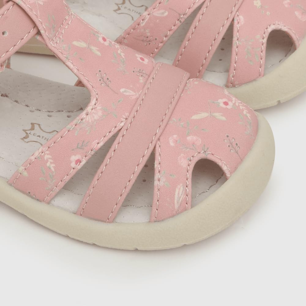 Toddler Girls Fisherman Buckle Sandals - Comfortable Summer Sandals with Closed Toe & Adjustable Strap for Daily Wear & Outdoor Play