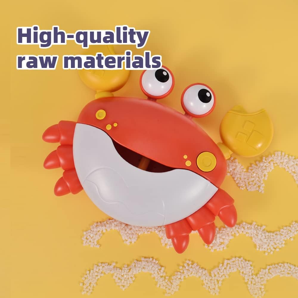 Crabby Bubble Bath Toy for Toddlers - Automatic Bubble Maker with 12 Children's Songs - Sing-Along Bath Bubble Machine for Baby, Toddler and Kids - Fun Bathtub Toy for Endless Bubble Play