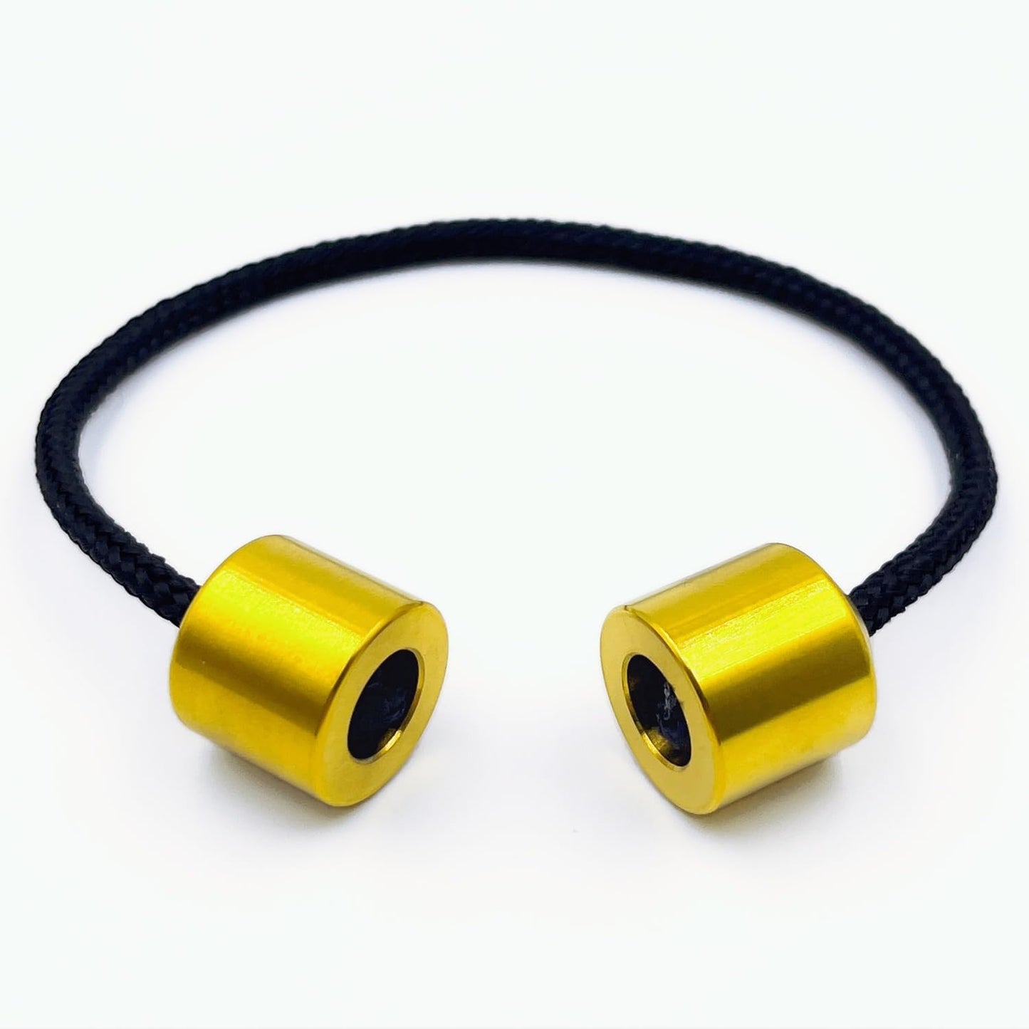 Titanium Alloy Beads - Worry Fidget Beads Skill Toys - Portable EDC Metal Fidget Toys - Gifts for Skill Players - with Parachute Cord (Golden)