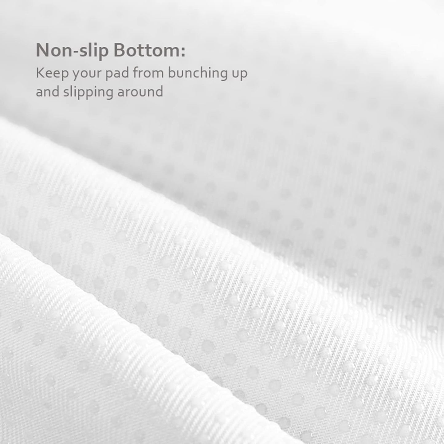 Waterproof Crib Mattress Protector 34" x 52", Non-Slip & Sturdy Mattress Pad, 4 Layers Incontinence Bed Mat for Children Adults, Pets Training Pee Pad, White
