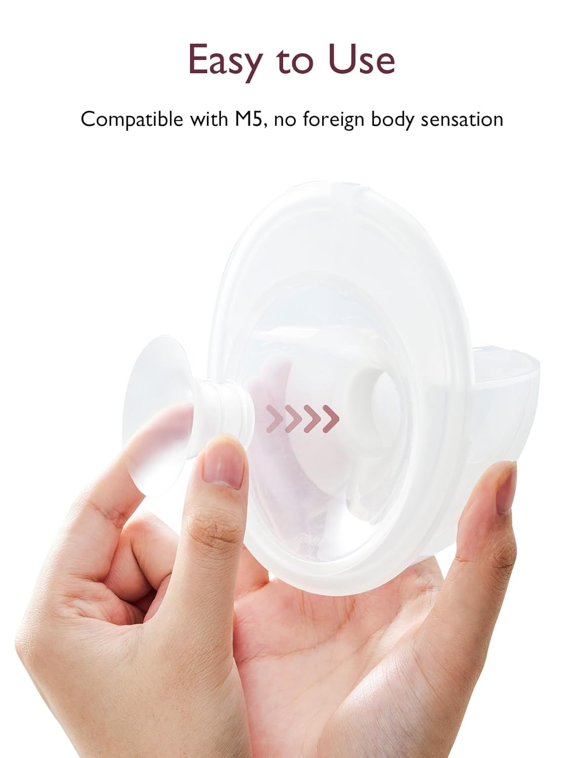 Momcozy Flange Insert 19mm Compatible with Momcozy M5. Original M5 Breast Pump Replacement Accessories, 1PC (19mm)