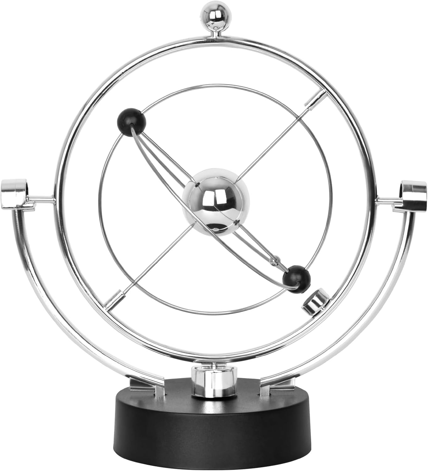 Perpetual Motion, USB Plug in Creative Art Asteroid, Electronic Rotating Swinging Celestial Body Model Desk Toys for Home Desktop Decoration Ornaments