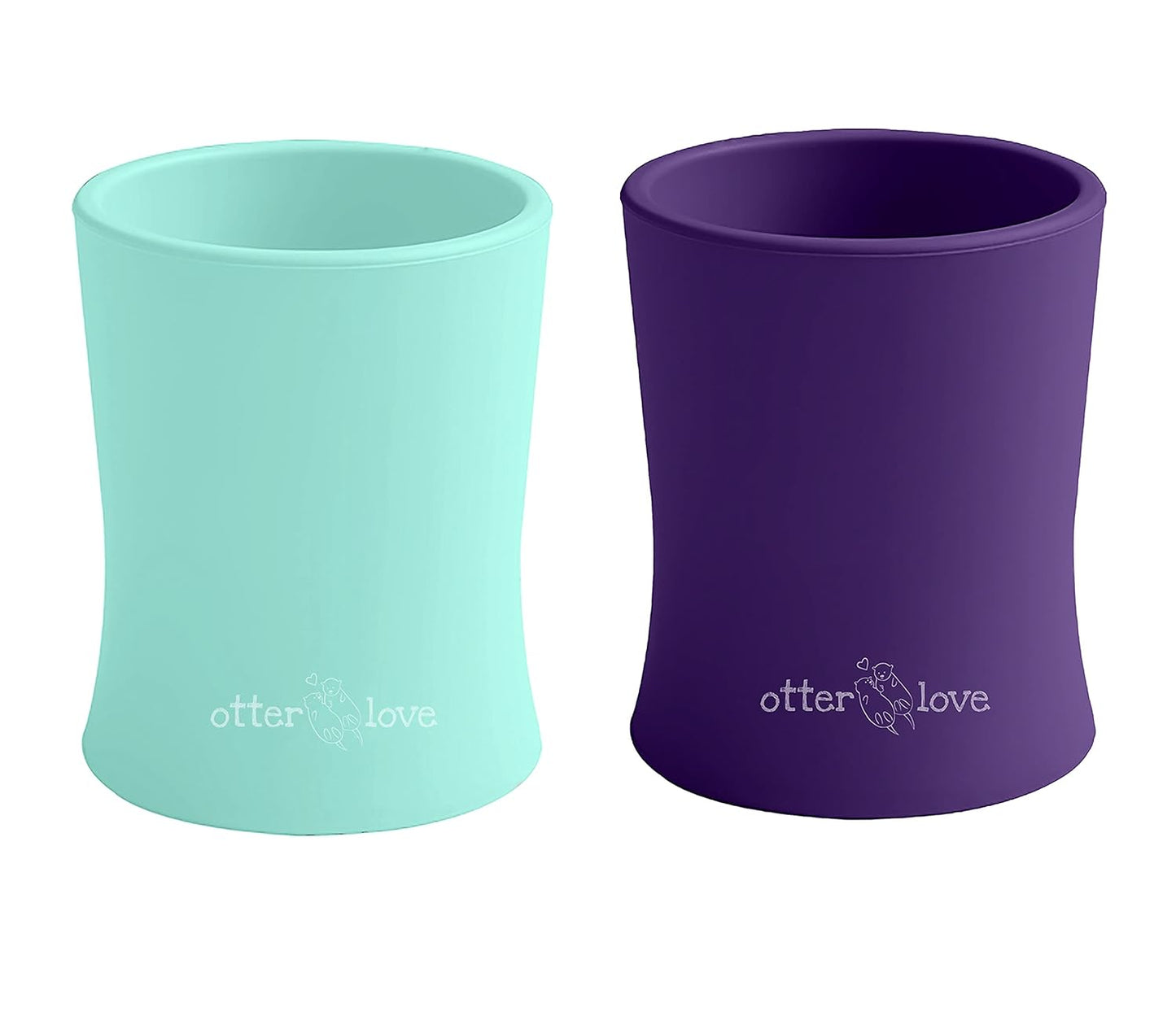 otterlove Silicone Baby & Toddler Training Cup - Pediatric OT Approved - 100% Platinum Pure LFGB Silicone - Unbreakable - Plastic Free - Tiny Cup Perfect for Baby Led Weaning