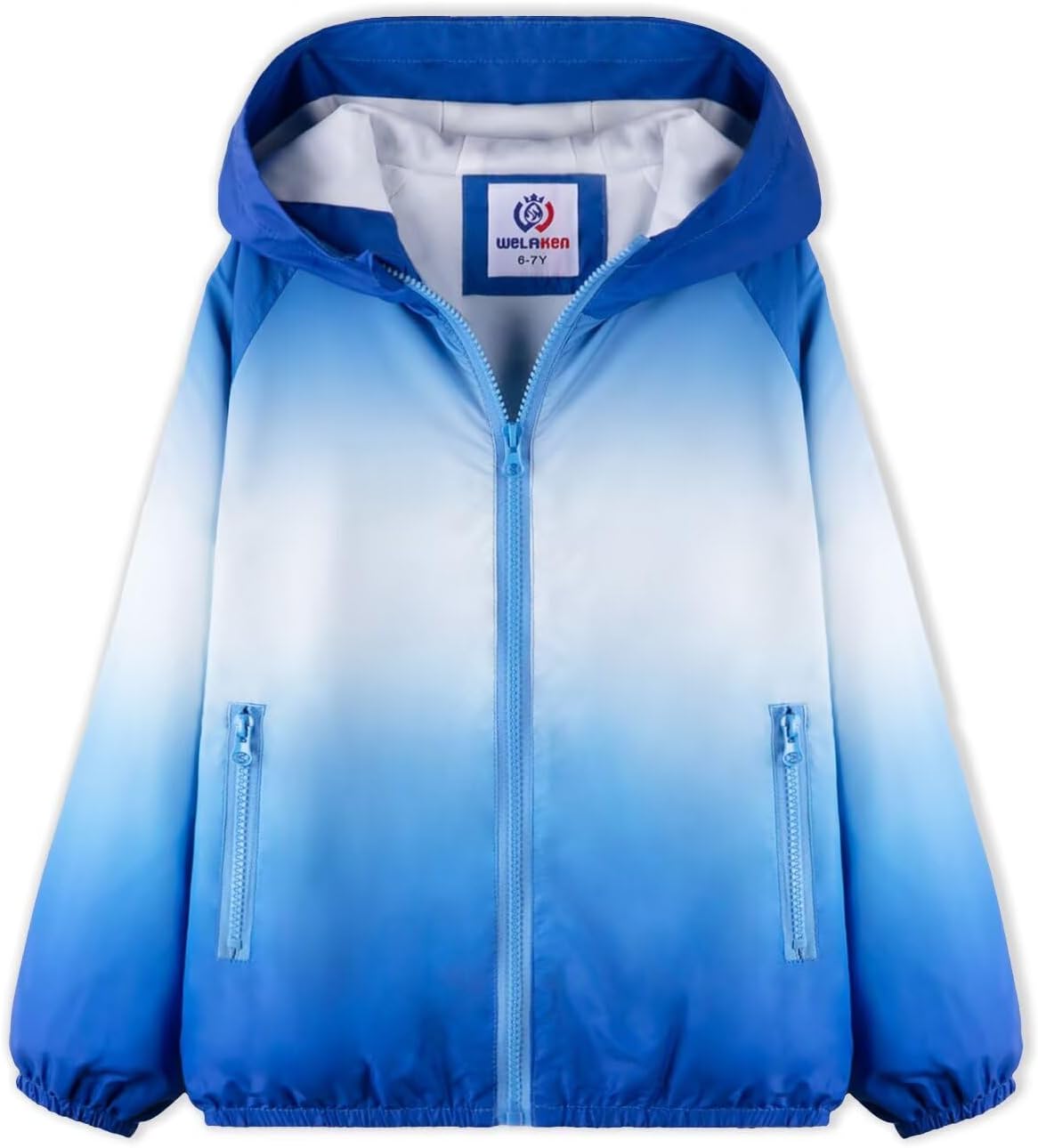 WELAKEN Lightweight Jacket for Girls Kids & Toddler II Girls' Print Water-Resistant Jacket