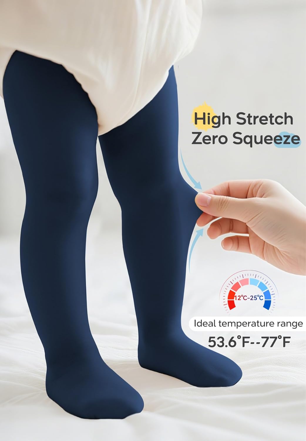 Ultra Soft Toddler Ballet Tights for Girls - Footed Dance Tights Colorful Baby Girls Leggings for Daily Party Halloween 1-6T