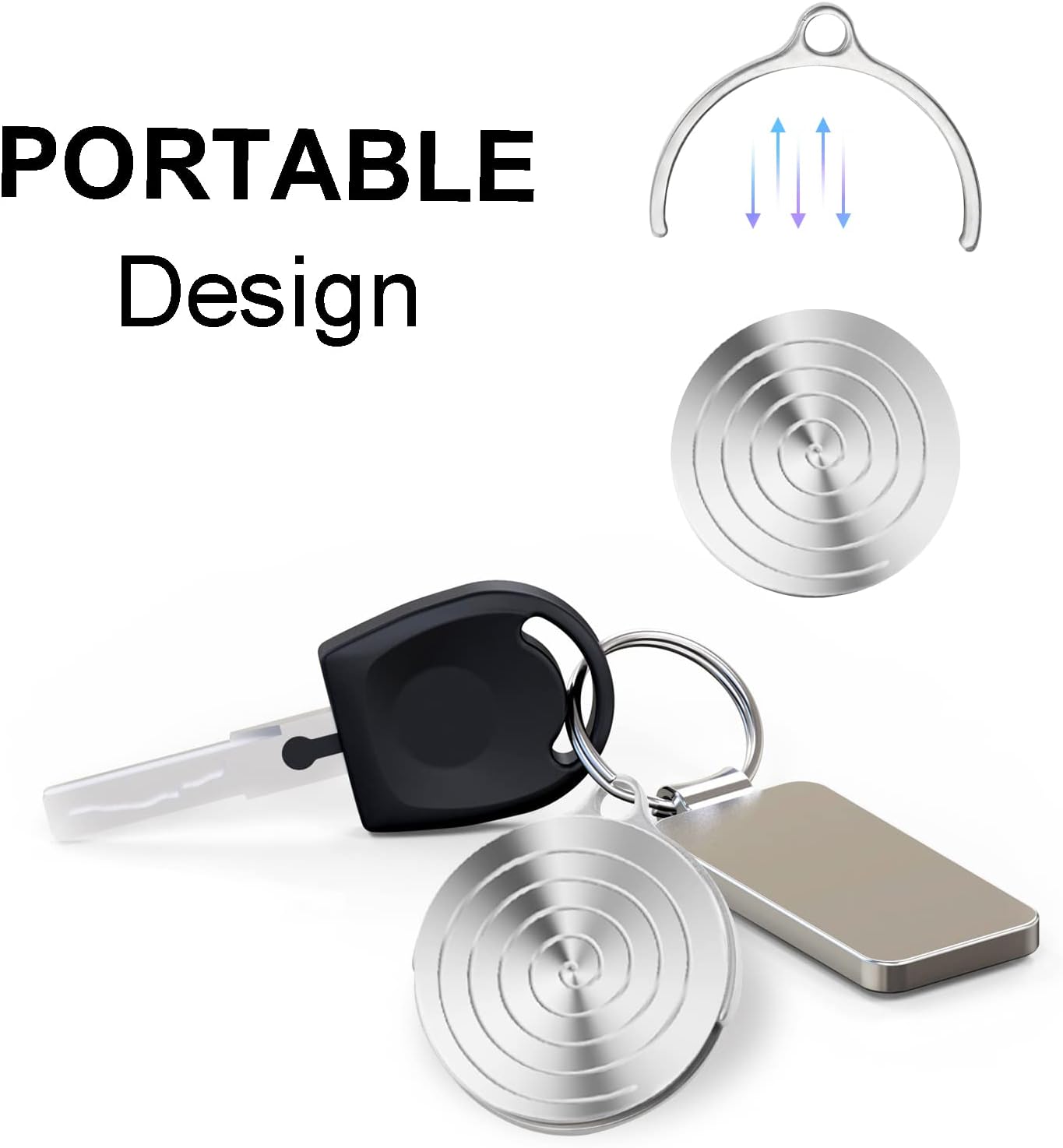 TOMAZON Kinetic Desk Spinning Toy, Stainless Steel Rotating Motion Coin, Optical Illusion Spinning Top for Office Anxiety Stress Relief, Portable ADHD Little Fidget Toys Gift for Adults & Kids(3 Pack)