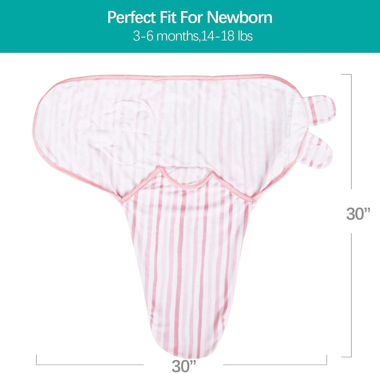 Biloban Swaddle Blankets for Baby Girl, Baby Swaddles 3-6 Months, Baby Swaddle Cotton, Newborn Swaddle, Baby Essentials, Lovely Pink Print, 2 Pack