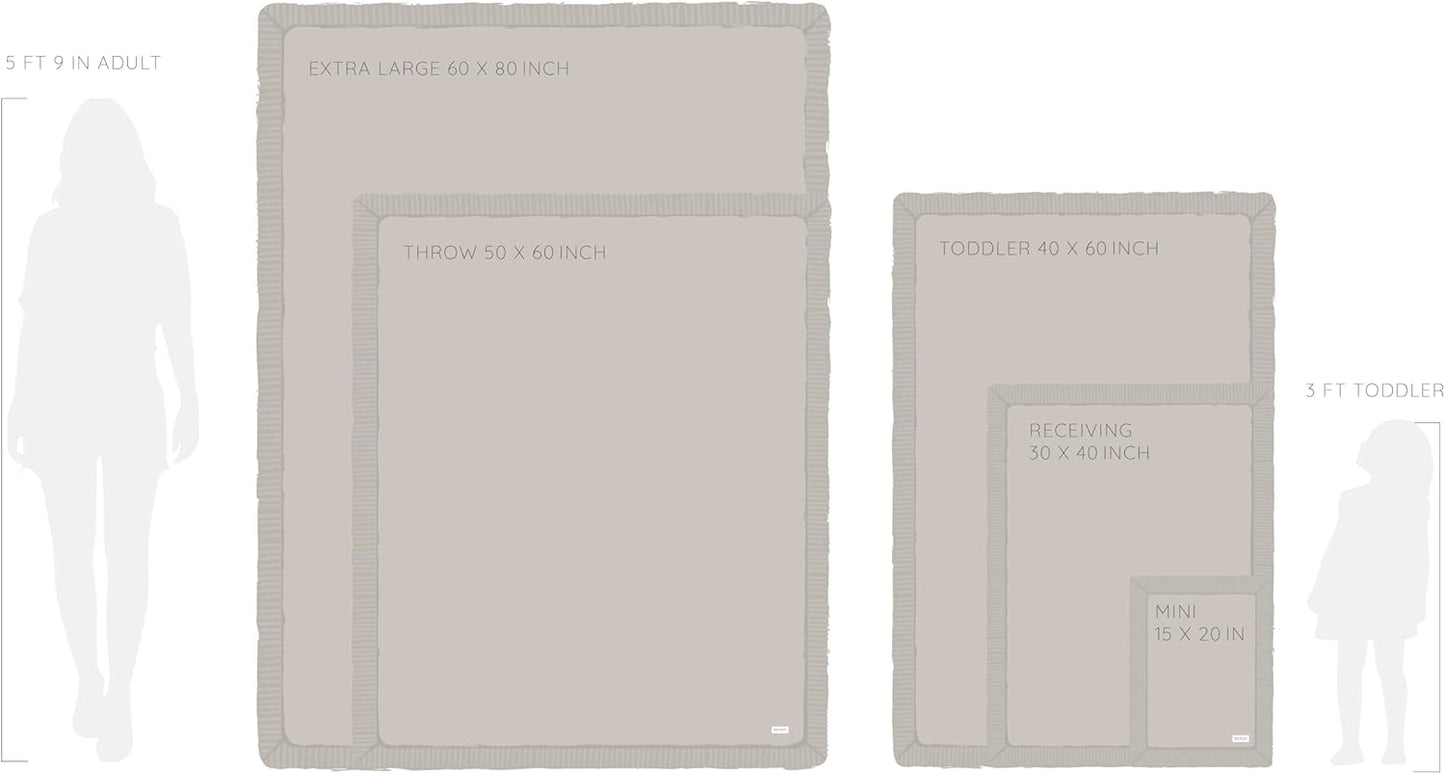 SARANONI Bamboni Luxury Baby Blanket, Breathable & Soft Plush Blanket for Infant Boys & Girls (Caramel, Mini 15” x 20”)