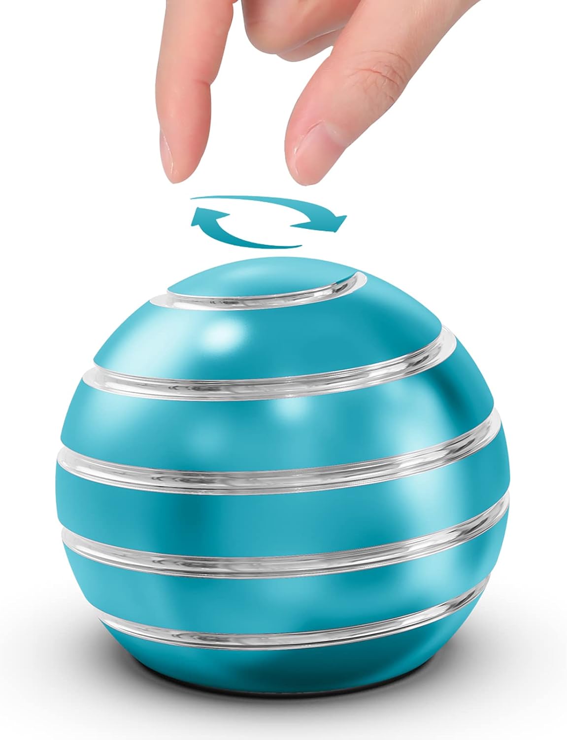 Fidget Toys Adults, 1.77" Kinetic Desk Toys, Desk Toys and Gadgets for Office for Adults, Kinetic Fidget Spinners for Stocking Stuffers, Party Favors Kids (1.77", Light Blue)