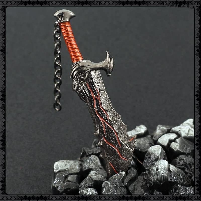 God of War Ragnarök Kratos Blades of Chaos Action Figures Game Toy Collection Keychain Desk Decoration Backpack Pendant Gift