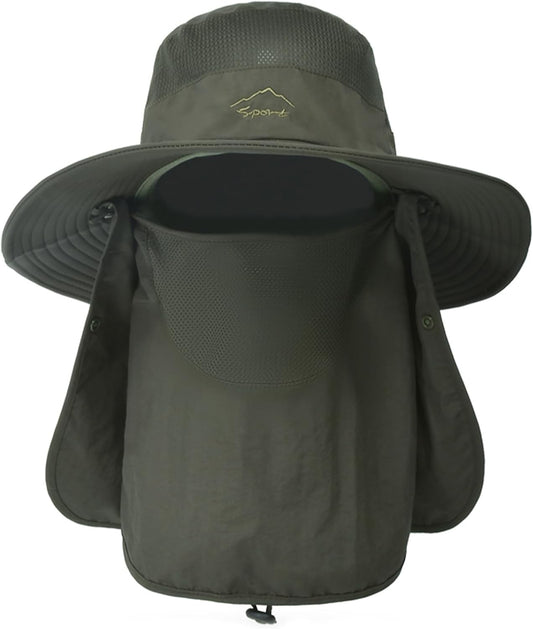 Sun Hats for Men Women Fishing Hat UPF 50+ Breathable Wide Brim Summer UV Protection Hat