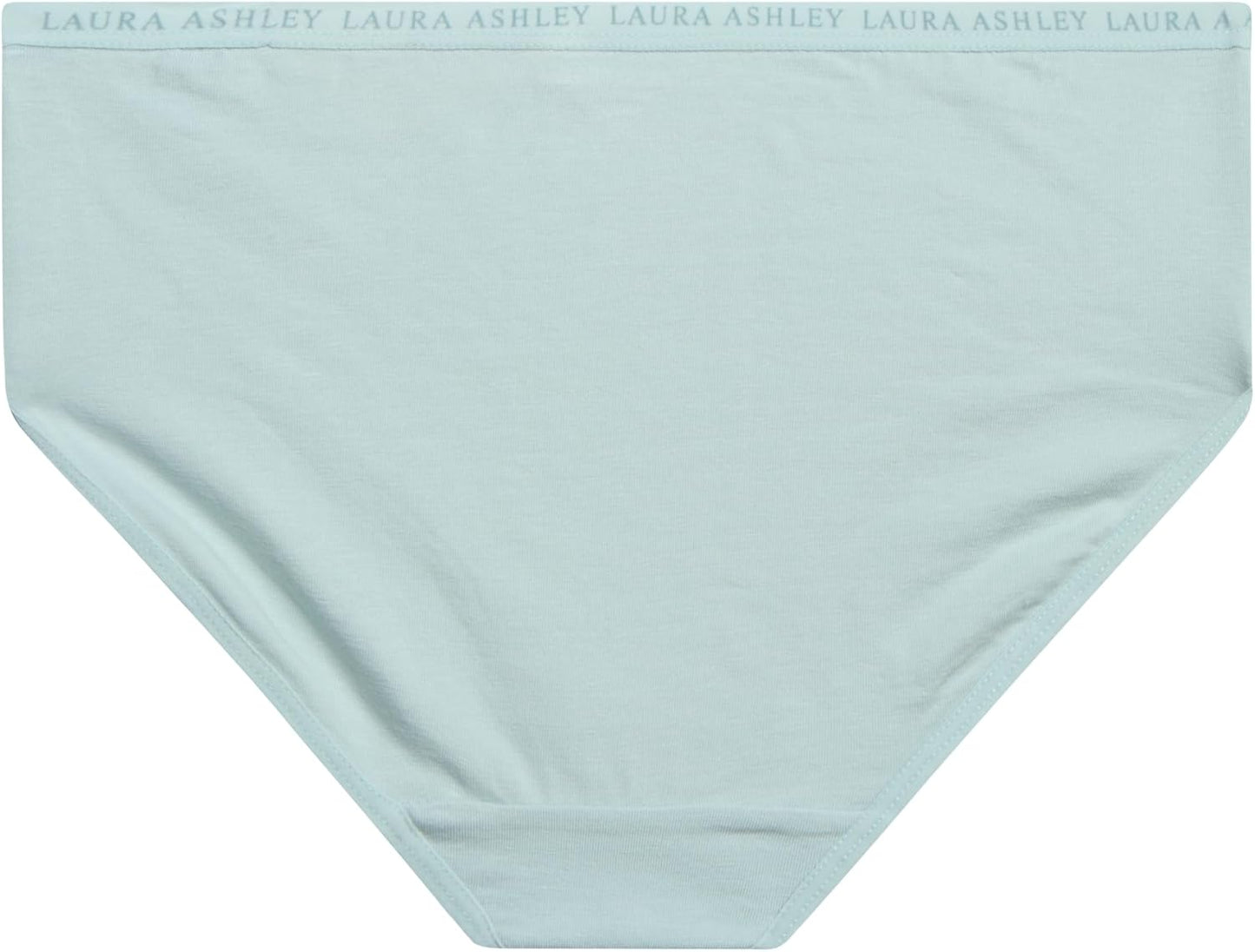 Laura Ashley Girls Underwear - 5 Pack Soft Stretch Breathable Panties for Girls - Lightweight Cotton Panties (Size: 4-12)