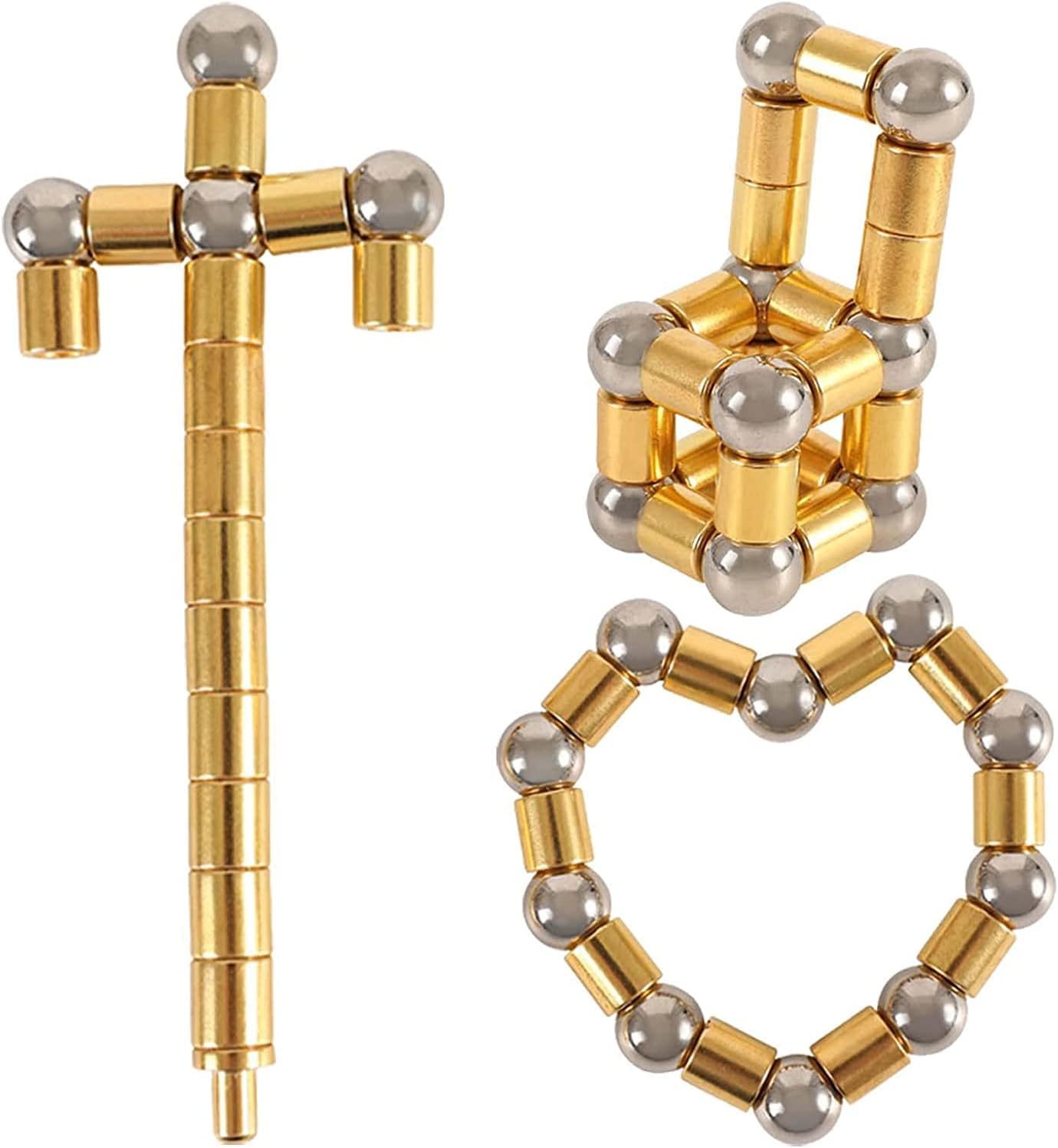 Fidget Pen,Magnetic Pen， Decompression Magnetic Fidget Toy Pen, Magnet Pen Fidget Toy Relieve Pressure Novel Toy Gifts for Kids or Friends! (Golden)