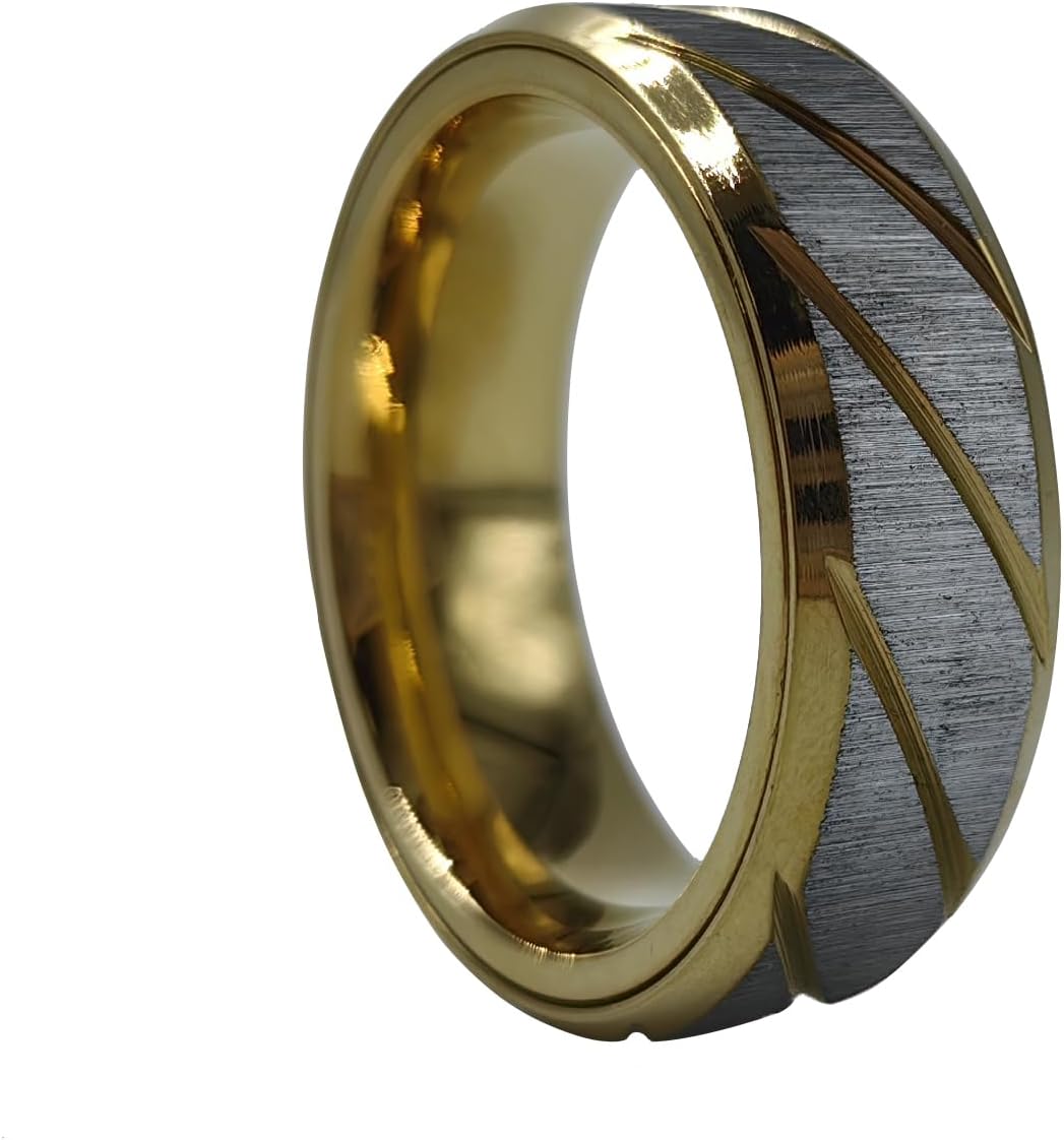 EDC Fidget Slider Fidget Toy Adult Stress Relief Metal Ratchet Ring Jewelry ADHD Recreational Fidget Toy Tactile Coin (Golden, 12)