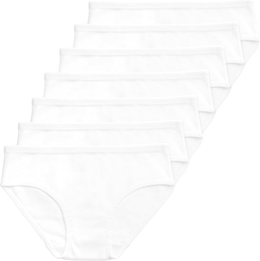 Lucky & Me Girls 100% Organic Cotton Underwear Briefs, Gracie 7 Pack