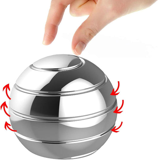 Kinetic Desk Toys,Full Body Optical Illusion Fidget Spinner Ball,Gifts for Men,Women,Kids Size 2.1"