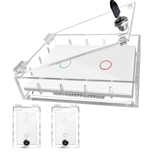 Switch Cover,Baby Proof Light Outlet Covers,Child Safety Switch Plate Guard,Wall Plug Box,Kids Electrical Protector Box Fits All Outlet 4.95" H X 3.35" W X 1.77" D or Smaller (2 Pack)