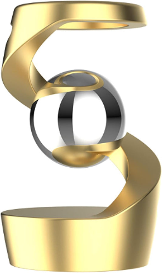 Fidget Toys for Adults, Metal Fidget Toys Desk Fidgets for Office for Adults, Quite Kids Fidget Toys for Anxiety and Stress (Gold Silver)