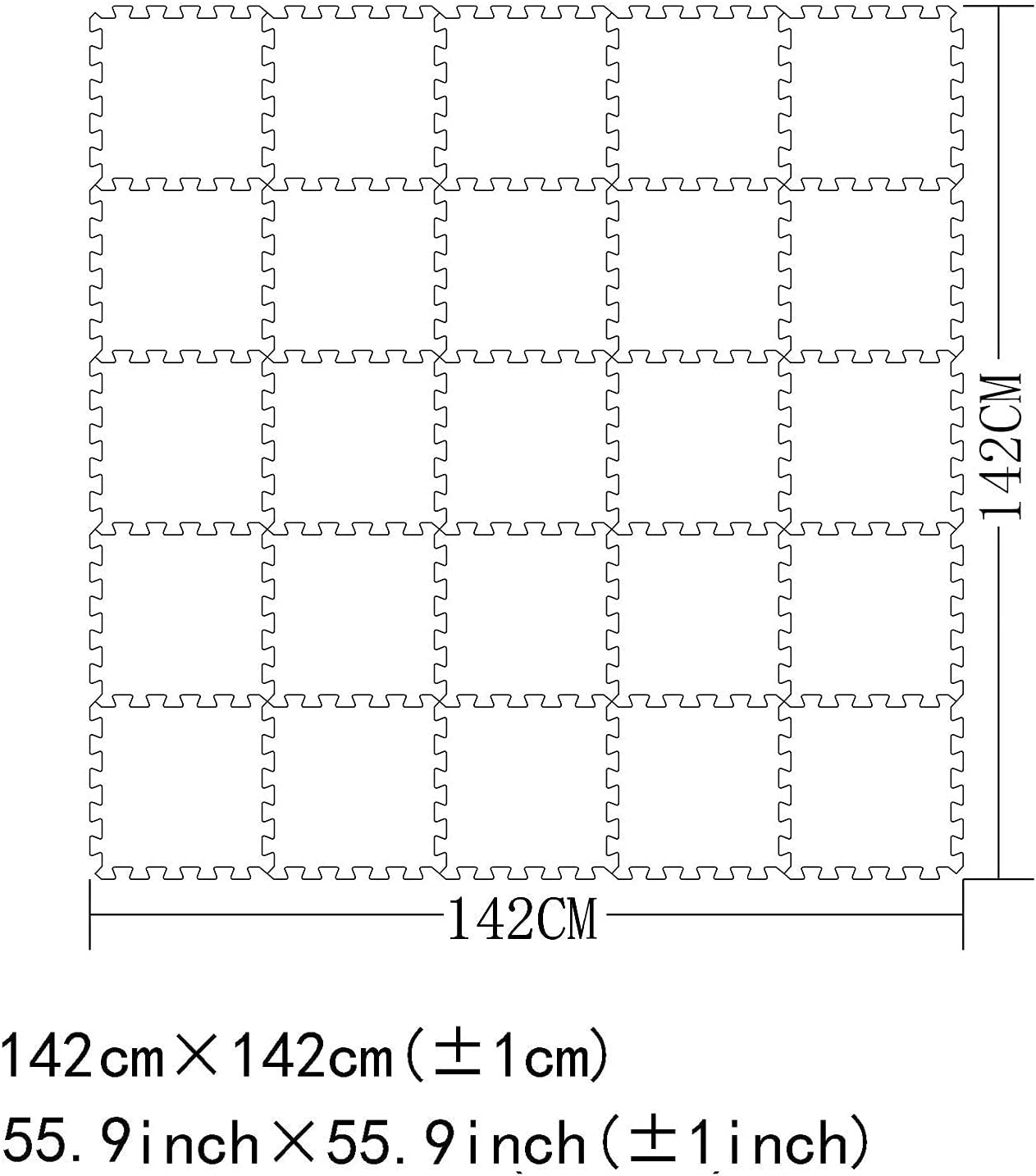 MQIAOHAM® 25 Pieces Puzzle Play Mats, Soft Baby Play Mat, Kids Interlocking Foam Floor Tiles, Toddlers Carpet Playmats G301025-108110112