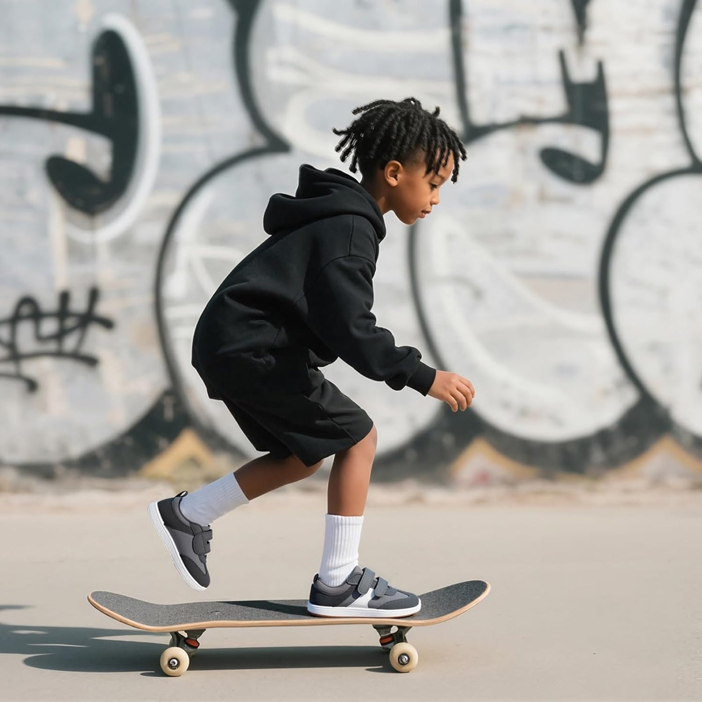 Toddler Wide Toe Box Barefoot Shoes Boys Girls Sneakers Zero Drop Kid Tennis Running Shoes Lightweight Non-Slip Comfortable Infant First Walking Shoe Outdoor Activities School