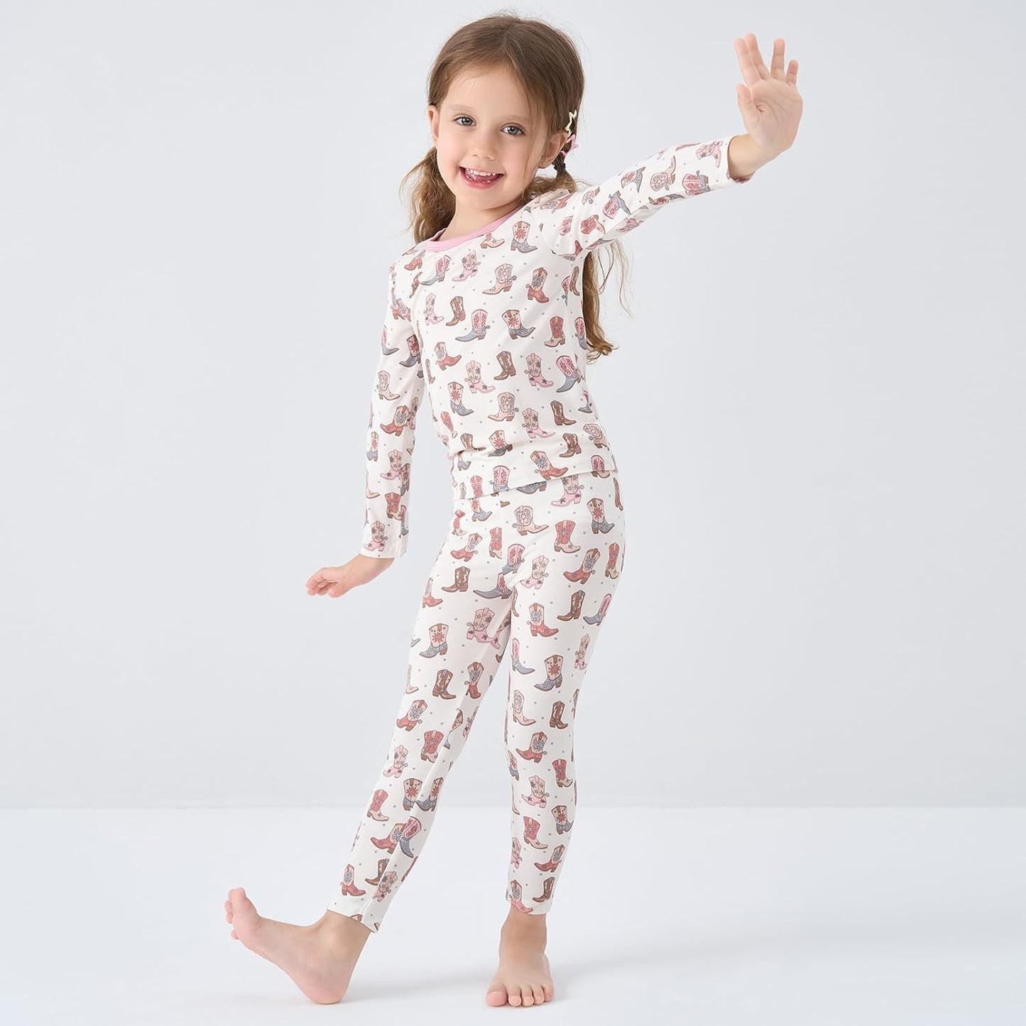 pureborn Baby Toddler Kids Viscose from Bamboo Pajamas Set Pjs 2pcs 18M-8Y