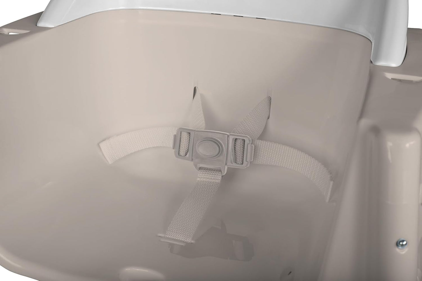 Foundations Secure Sitter Feeding Chairs Multipack, No-Tip Feet, 3-Point Adjustable Harness, Removable Tray, Easy to Clean, Stackable Feeding Chairs, 3 Pack (11 inch)