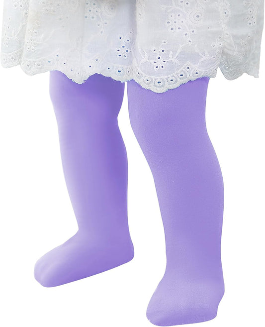 Ultra Soft Toddler Ballet Tights for Girls - Footed Dance Tights Colorful Baby Girls Leggings for Daily Party Halloween 1-6T