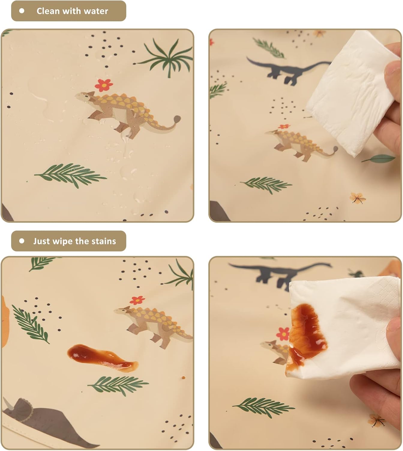 Long Sleeve Baby Bibs for Toddlers, Waterproof, Boys Girls Smock with Food Catcher Pocket for Feeding, Eating