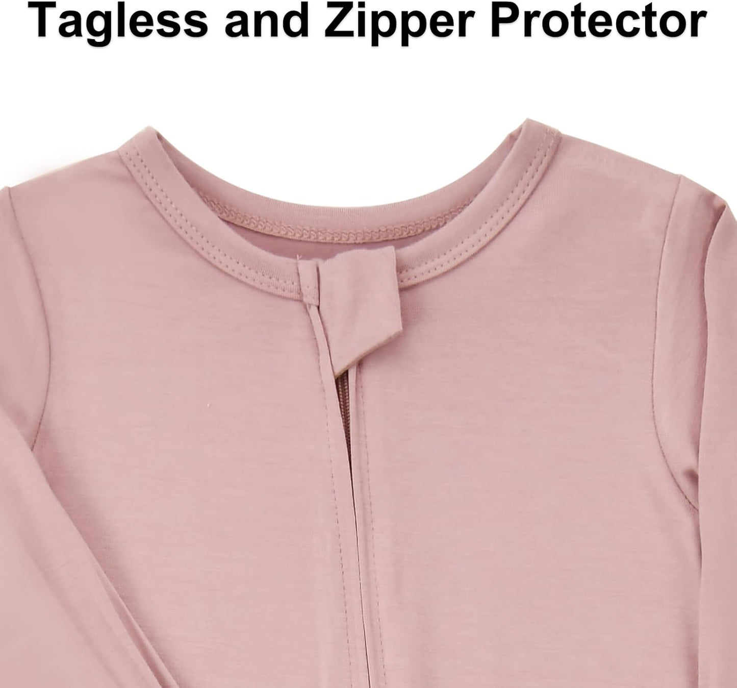 Aablexema Baby Footless Pajamas Zipper with Mitten, Rayon from Bamboo, Infant Long Sleeve Romper Pjs