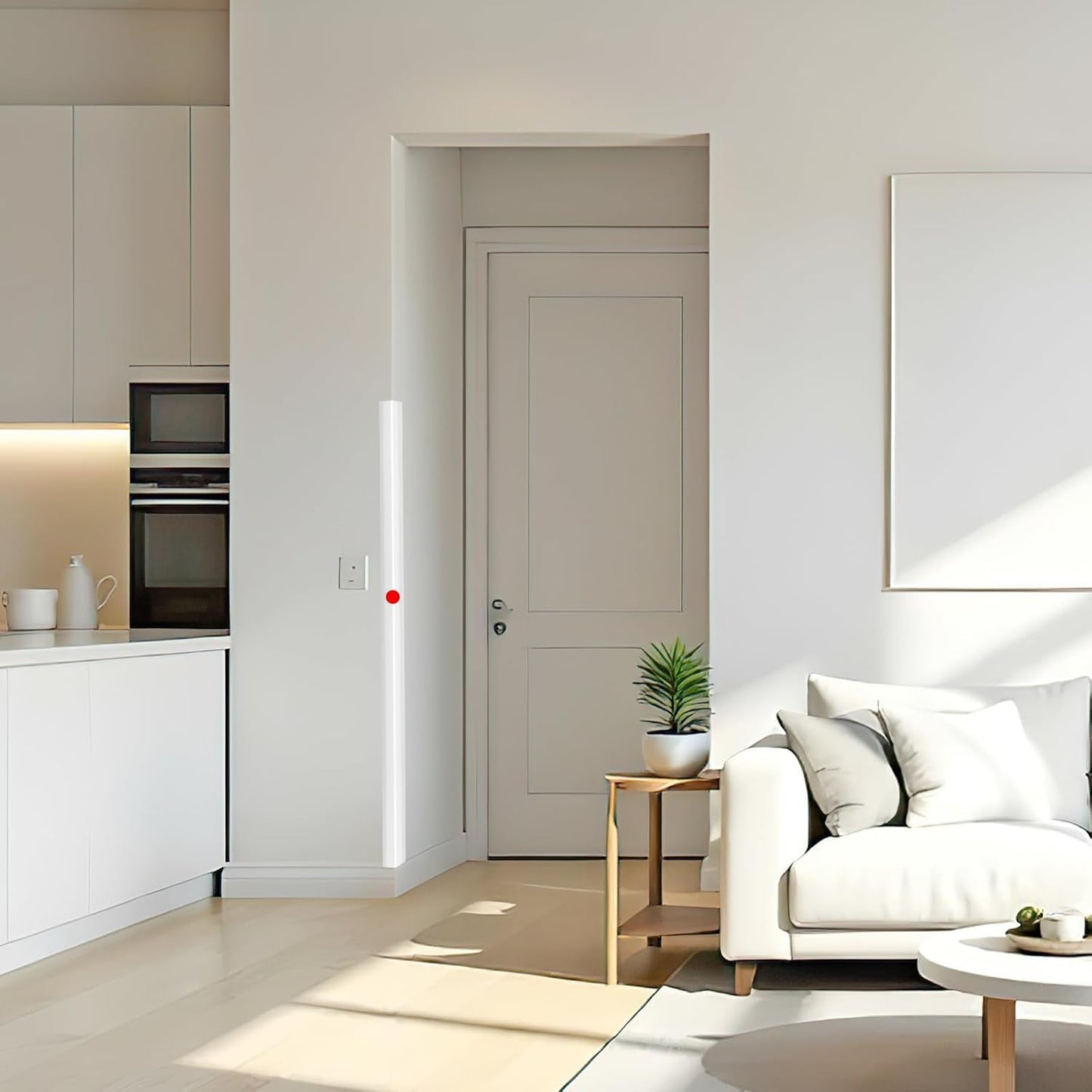 2PCS Wall Corner Protectors Guards - Self Adhesive Corner Protector & Corner Guards for Walls Edge Protection, Easy to Apply - No Tools Needed(Pure White, 39.37"x1.18")