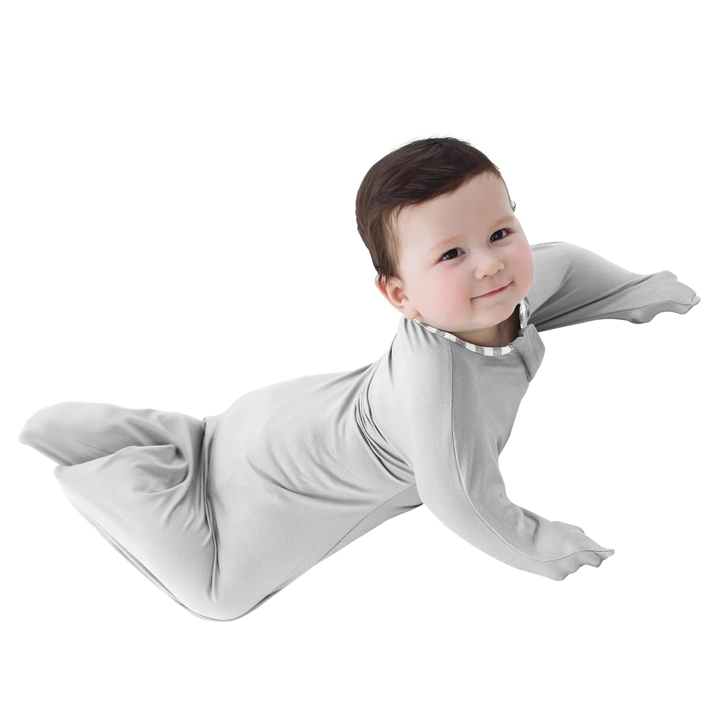 PuppyPaws Baby Sleep Sack, Transition Swaddle, Sleep Sack 9-15 Months, Wearable Blanket Baby with 2-Way Zipper, Swaddles for Newborns Summer, 95% Rayon derived from Bamboo, 5% Spandex