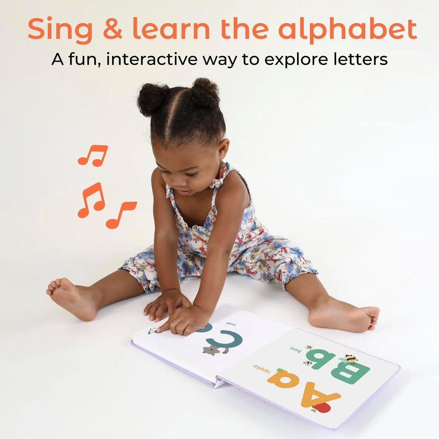 Cali's Books Alphabet Book for Toddlers 1-3 - Learn ABC, Musical Books for Kids, Interactive Talking Baby Toddler Sound Book, Educational Song Learning Toys, Singing and Speech Music Toy for Babies