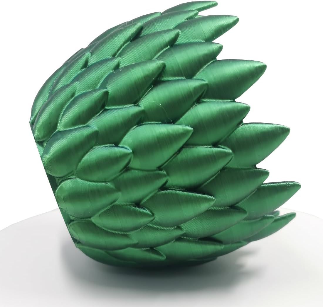 3D Printed Dragon in Egg,Full Articulated Dragon Dragon with Dragon Egg,Flexible Joints Suitable for Administrative Desk (Blue&Green)