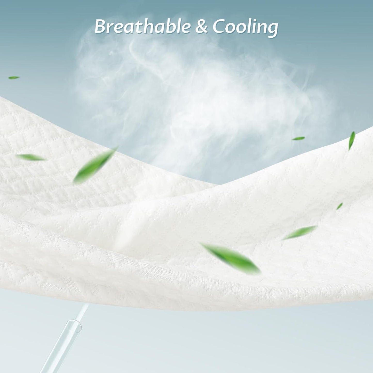 Twin XL Size Mattress Protector with Zipper - 100% Waterproof Zippered Mattress Cover - Soft & Cooling Noiseless Bed Mattress Covers - Top Removable Mattress Encasement 10-12" Deep