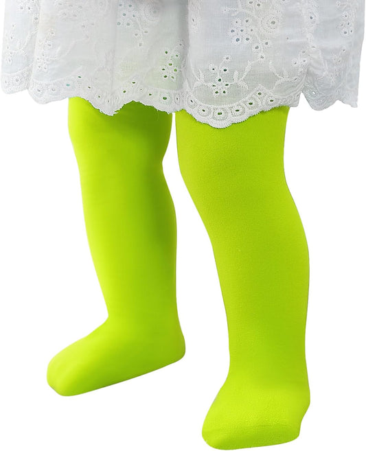 Ultra Soft Toddler Ballet Tights for Girls - Footed Dance Tights Colorful Baby Girls Leggings for Daily Party Halloween 1-6T