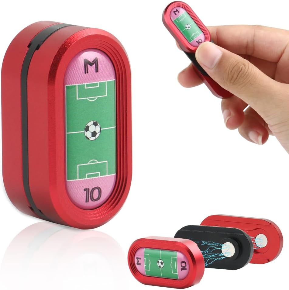 STONESTAR CP3 Fidget Slider - Football Legends No. 10 Aluminum Alloy Magnetic Metal Fidget Slider, EDC Fidget Toy for Adults, Helps Relieve ADHD/Anxiety/Stress (Red)
