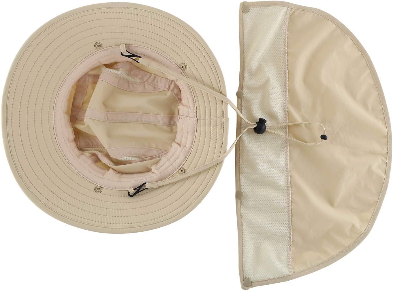 Home Prefer UPF 50+ Boys Sun Hat with Neck Flap Wide Brim Summer Beach Bucket Hat for Boys Girls Toddler Kids Safari Hat