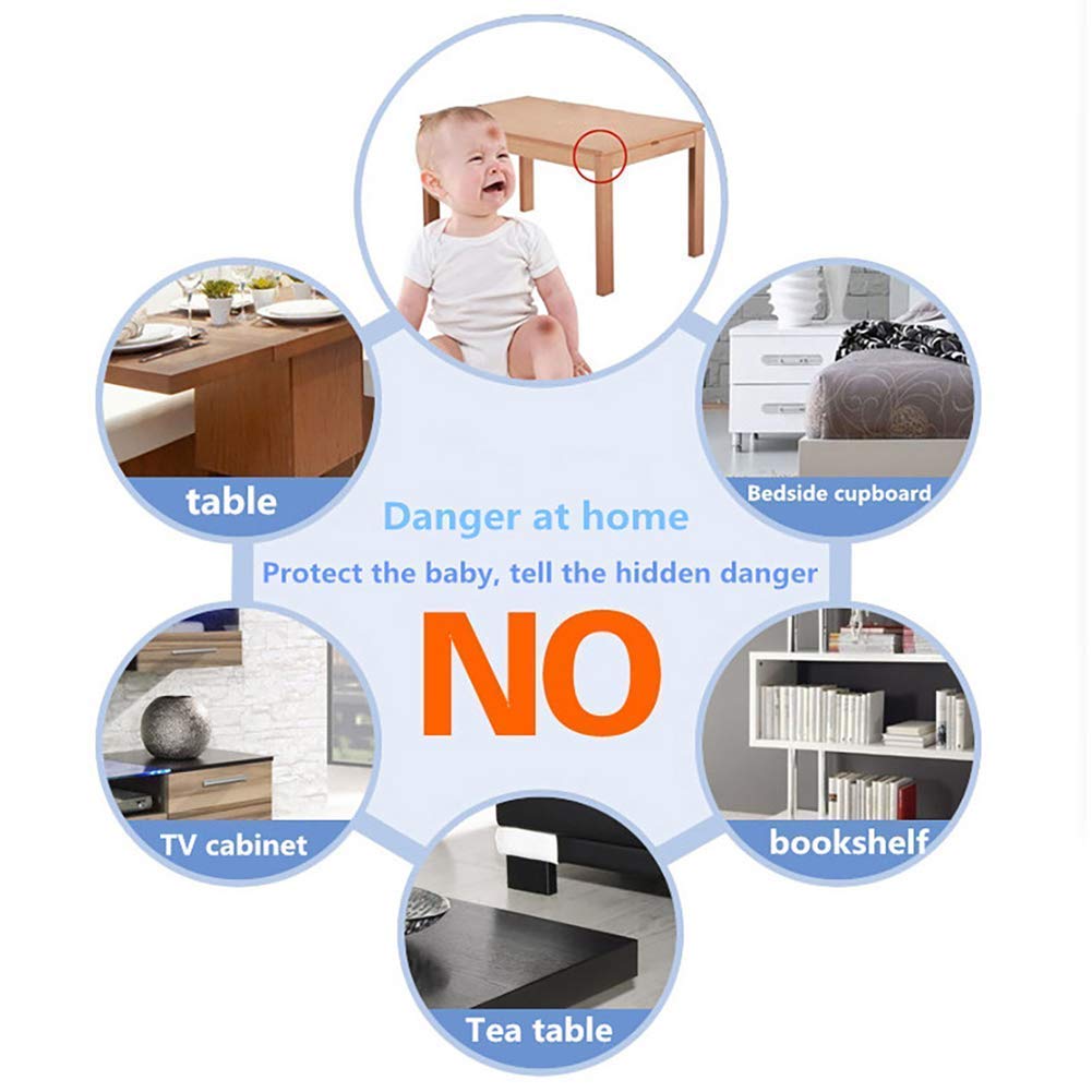 Corner Guards (20 Pack) Clear Corner Protectors | High Resistant Adhesive Gel | Best Baby Proof Corner Guards | Stop Child Head Injuries | Tables, Furniture & Sharp Corners Baby Proofing (L-Shaped)