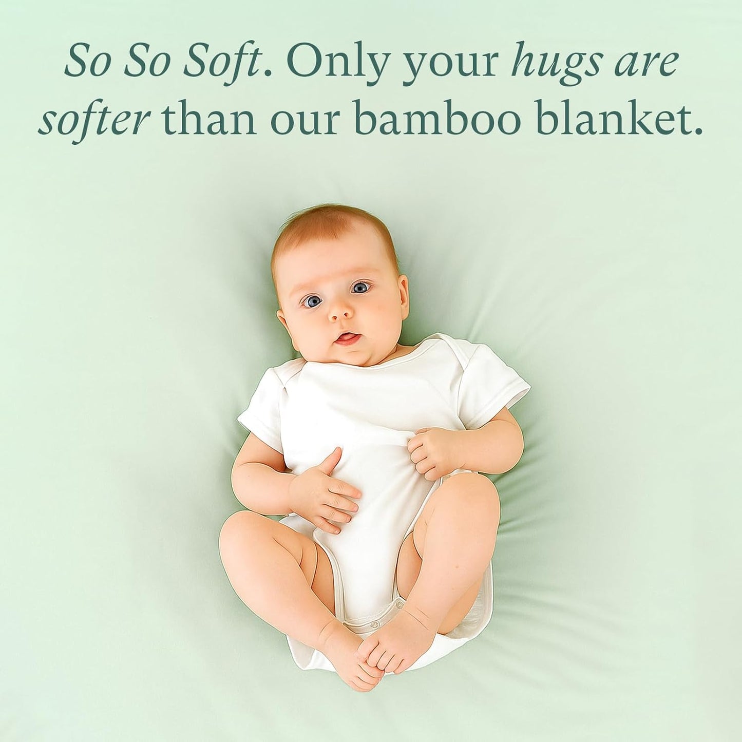 Supersoft Baby Blanket, Premium Bamboo Viscose Baby Quilt, Hypoallergenic and Breathable, for Newborns, 33"×33"