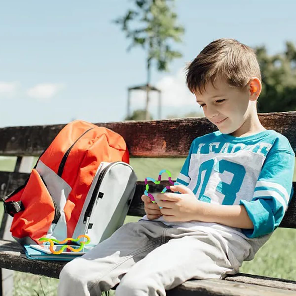 12PCS Random Multicolored Quiet Fidgets Toys for Unique Fidget Experience, Anti Anxiety Sensory Toys Combine into New Shapes,Brain Imagination Tools,Party Supplies